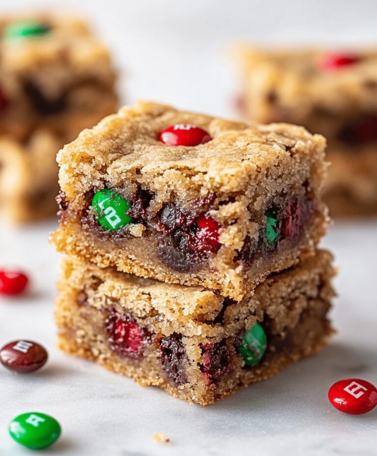 M&M Cookie Bars Recipe