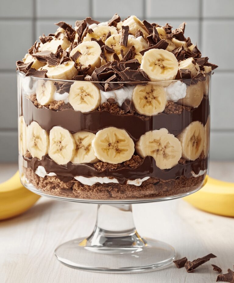 Chocolate Peanut Butter Banana Cream Trifle Recipe