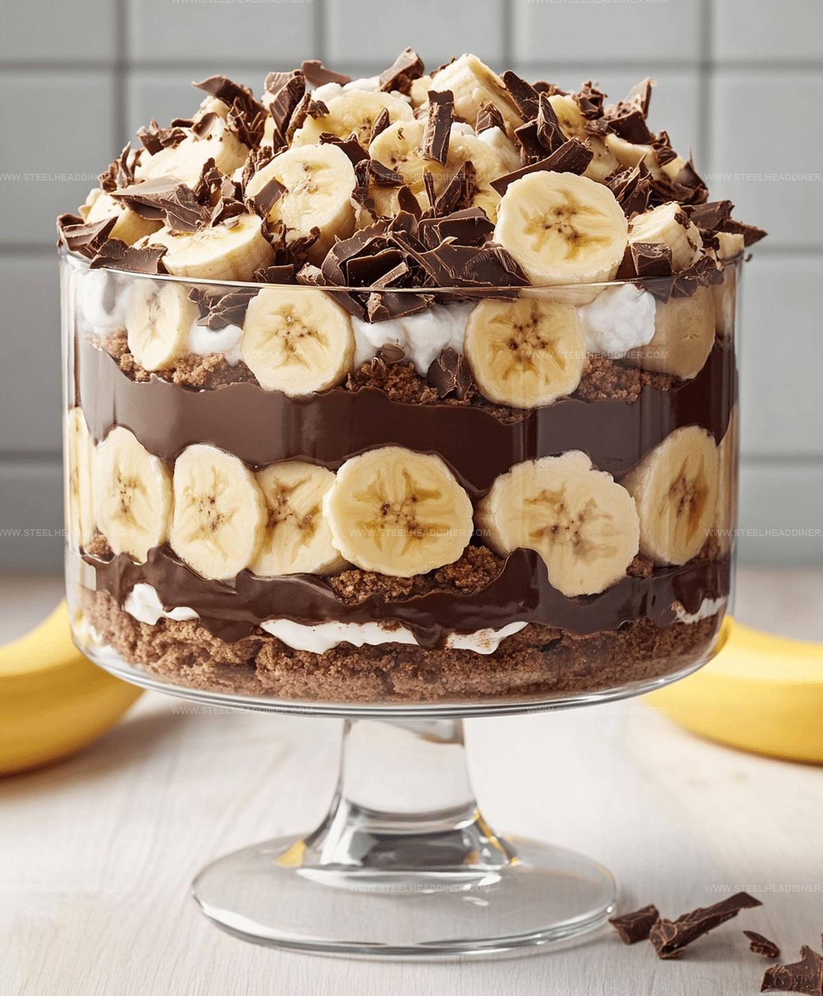 Chocolate Peanut Butter Banana Cream Trifle Recipe