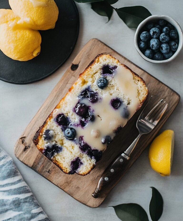 Moist Lemon Blueberry Bread Recipe
