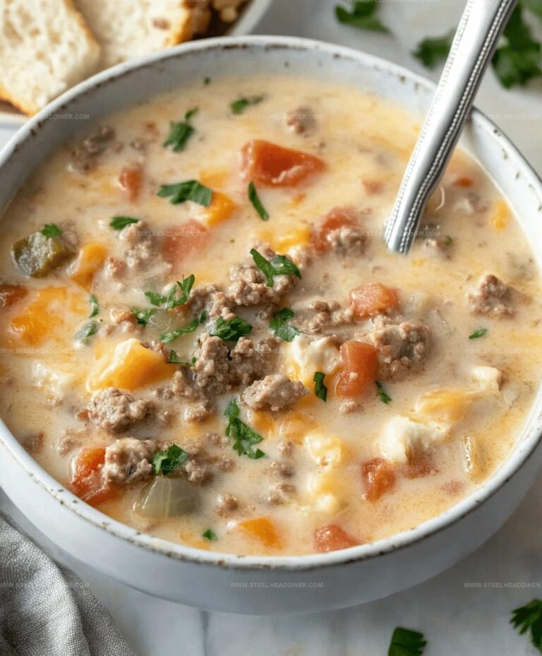 The Best Cheeseburger Soup Recipe