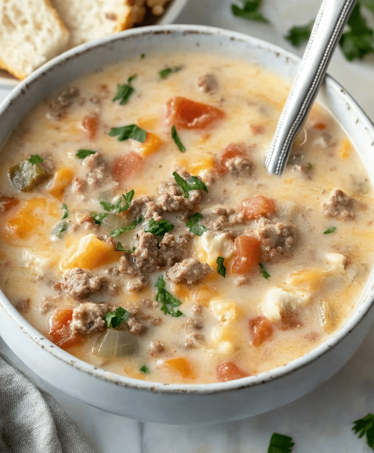 The Best Cheeseburger Soup Recipe