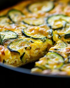 Zucchini & Cheddar Frittata Recipe