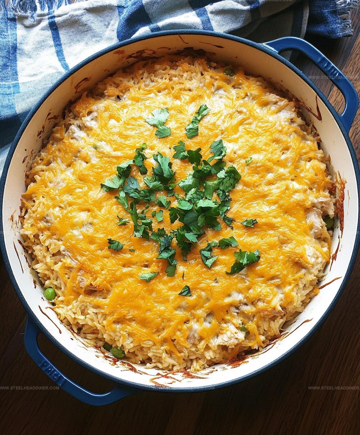 Easy Cheesy Chicken And Rice Casserole Recipe