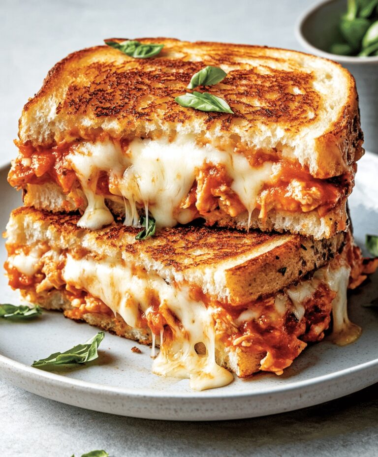 Lazy Chicken Parmesan Grilled Cheese Recipe