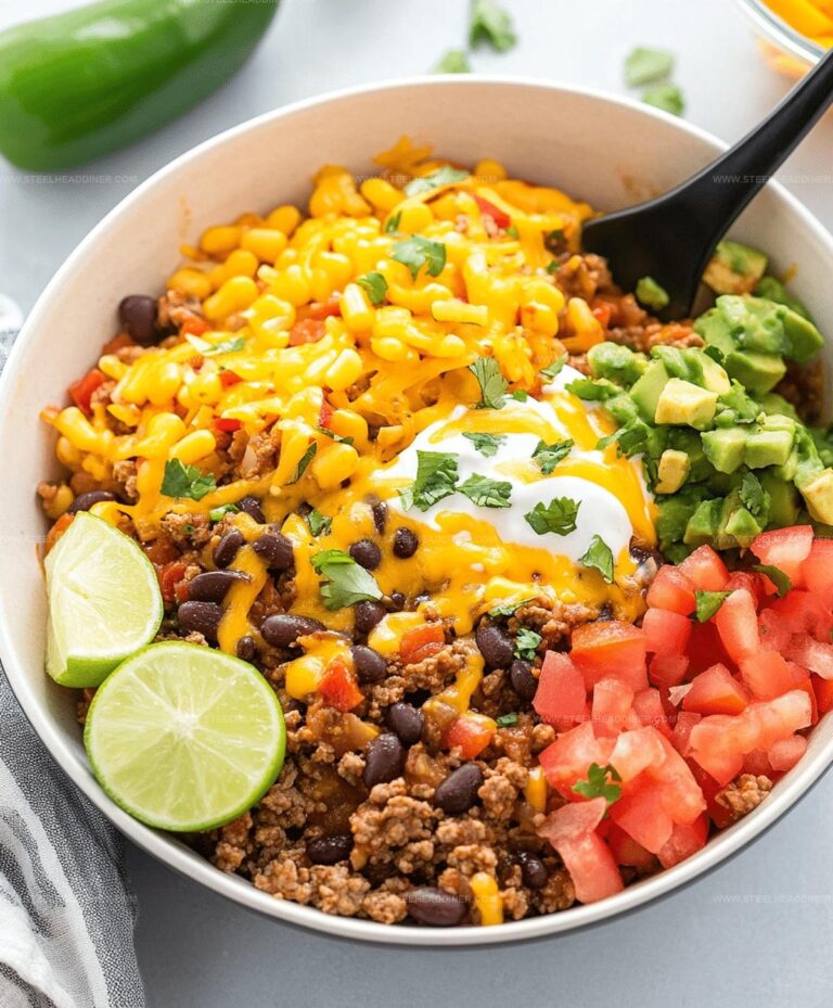 Easy Beef Burrito Bowl Recipe