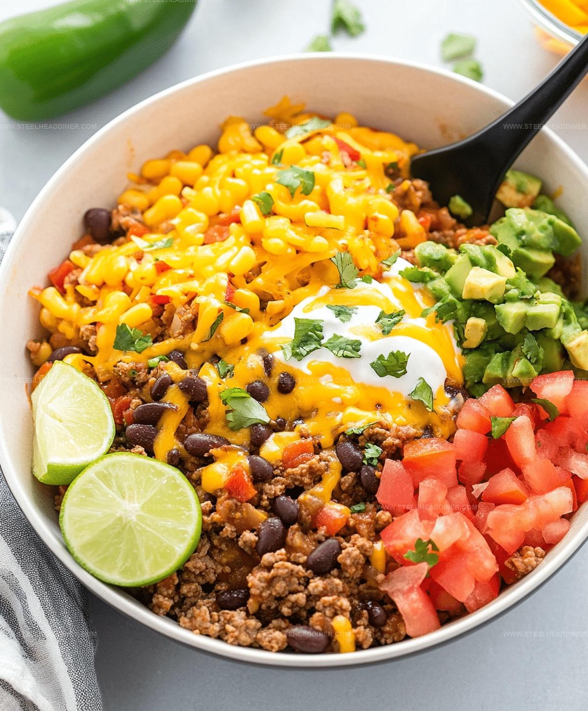 Easy Beef Burrito Bowl Recipe