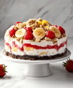 Fresh Banana Split Cheesecake Recipe