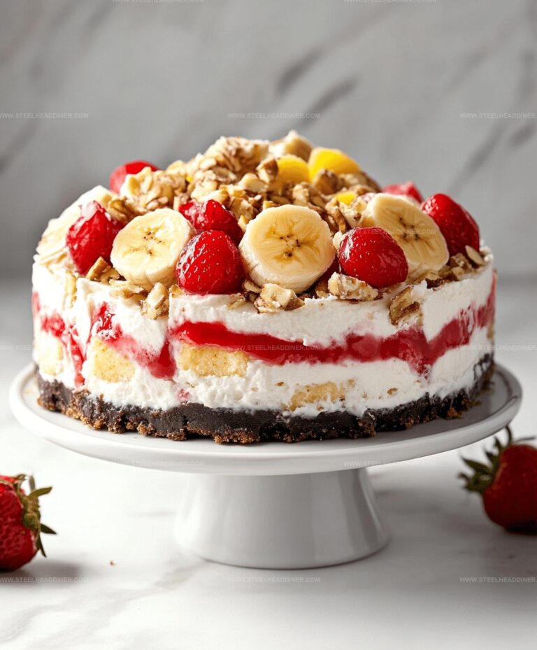 Fresh Banana Split Cheesecake Recipe