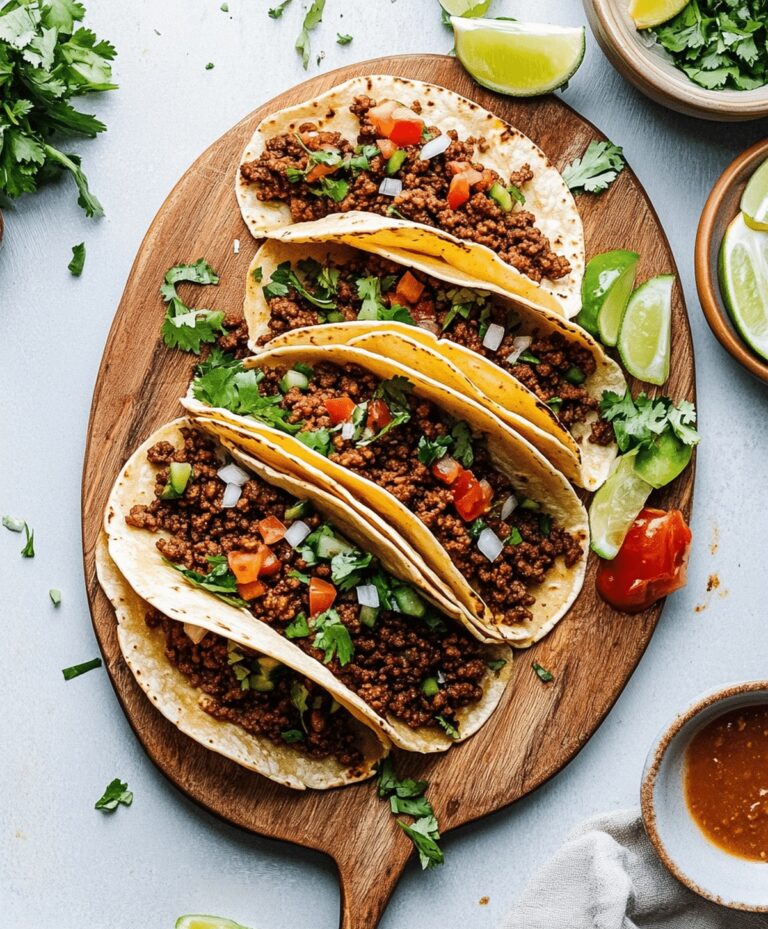Crispy Ground Beef Tacos Recipe