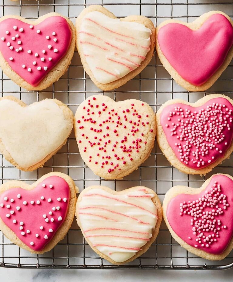 Romantic Heart-shaped Sugar Cookies Recipe