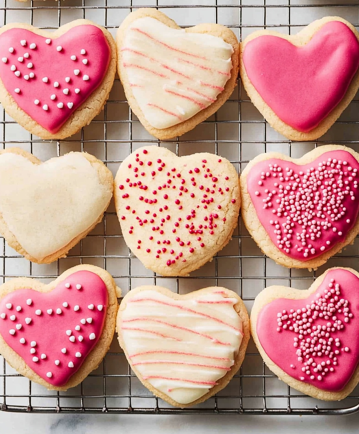Romantic Heart-shaped Sugar Cookies Recipe