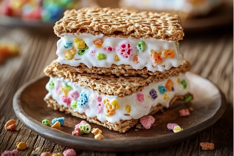 Cereal Ice Cream Sandwiches Recipe