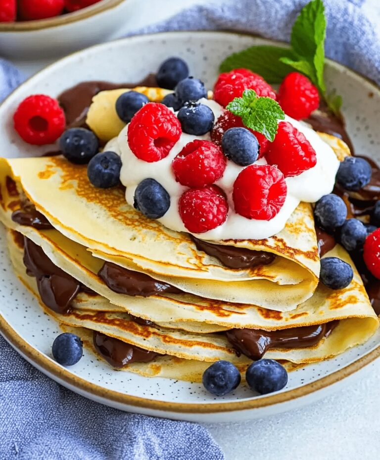 Nutella Cream-filled Crepes Recipe