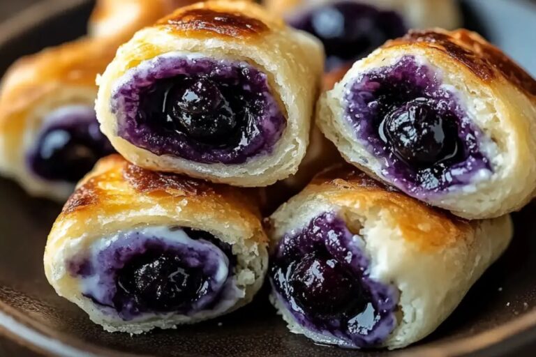 Ultimate Crispy Blueberry Cream Cheese Rolls Recipe