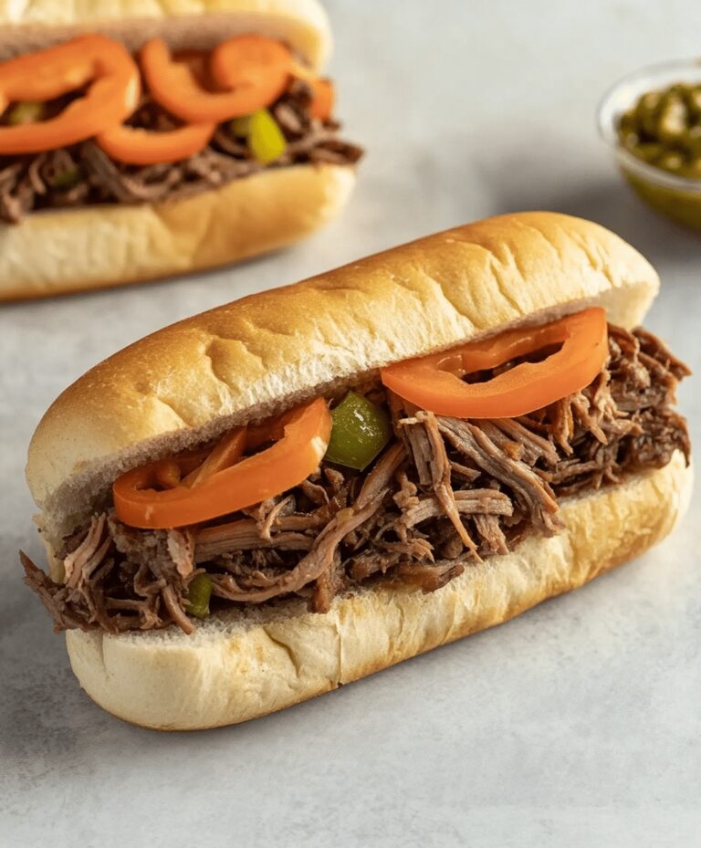 Slow Cooker Italian Beef Sandwiches Recipe