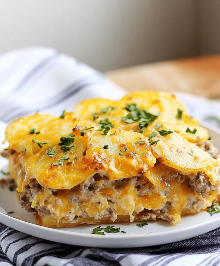 Savory Hamburger Potato Casserole Recipe