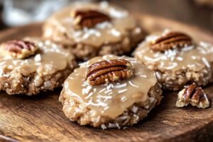 No-Bake Coconut Pecan Praline Cookies Recipe