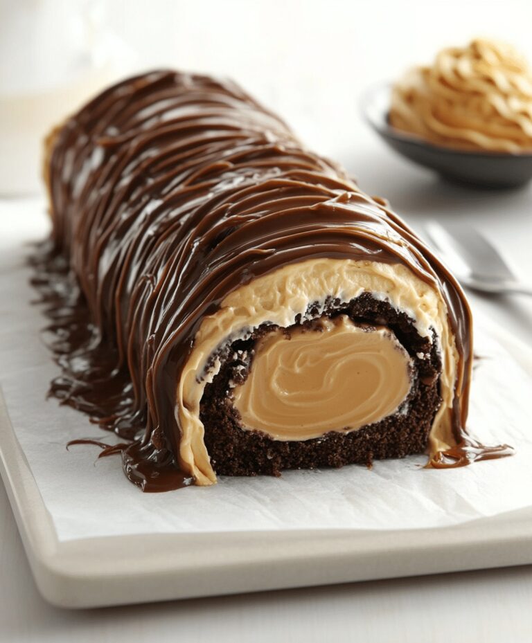 Delightful Chocolate Caramel Cream Roll Recipe