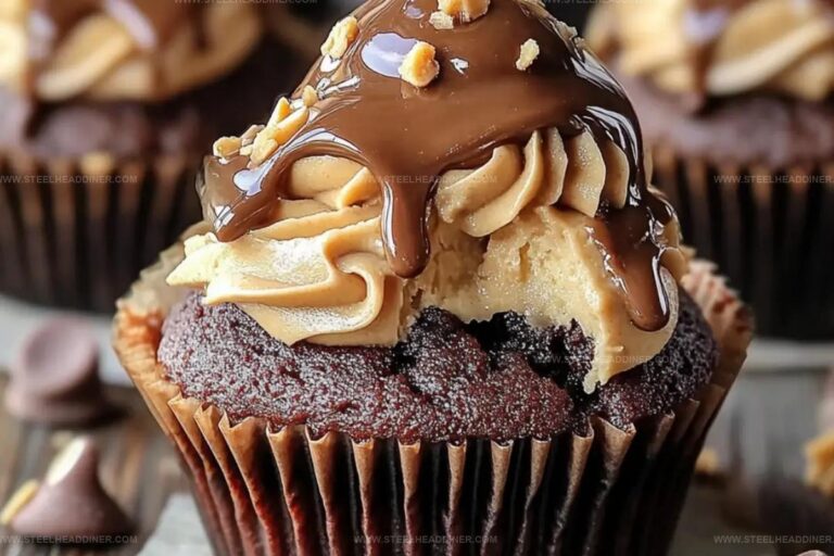 Gooey Peanut Butter Lava Cupcakes Recipe