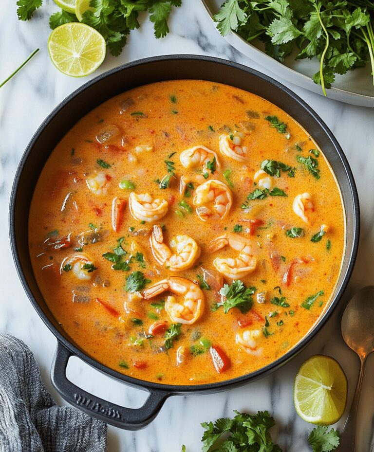 Quick And Spicy Shrimp Soup Recipe