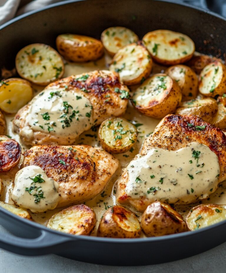 Creamy Chicken And Potatoes With Dijon Cream Sauce Recipe