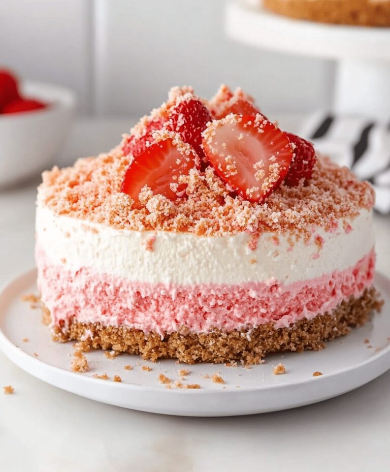 Strawberry Crunch Cheesecake Recipe