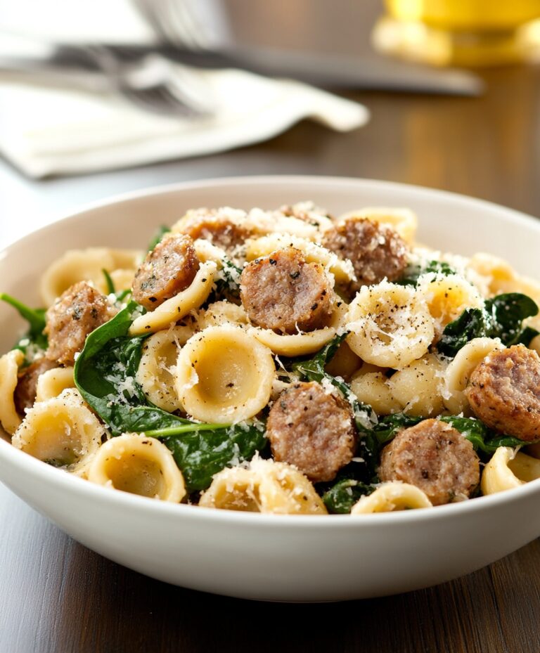 Perfect Orecchiette With Sausage And Spinach Recipe