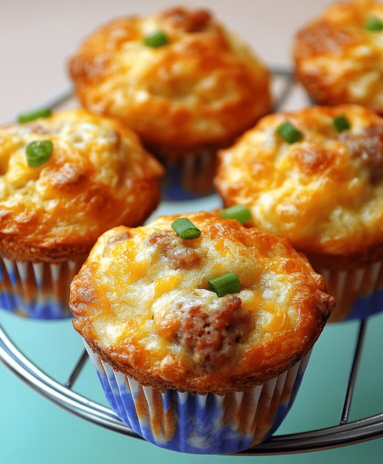 Savory Sausage Breakfast Muffins Recipe