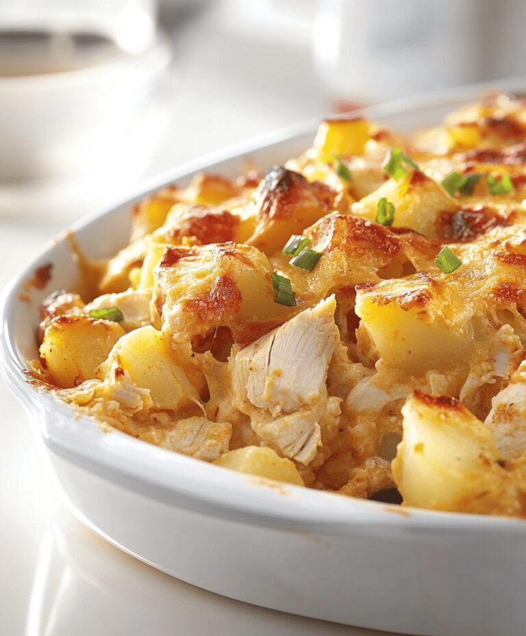 Loaded Chicken And Potato Casserole Recipe