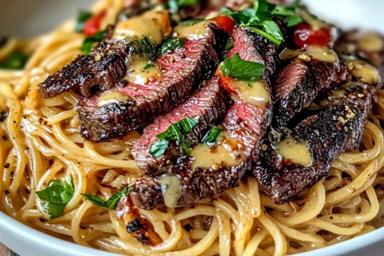 Garlic Butter Steak Lightning Noodles Recipe