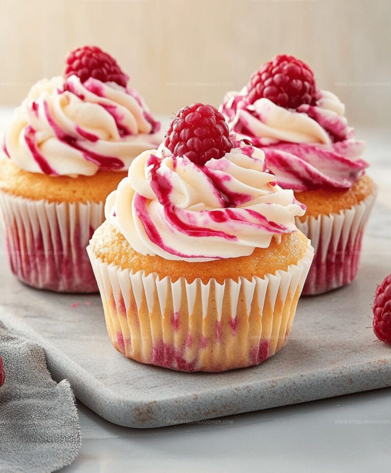 Creamy Raspberry Cheesecake Cupcakes Recipe