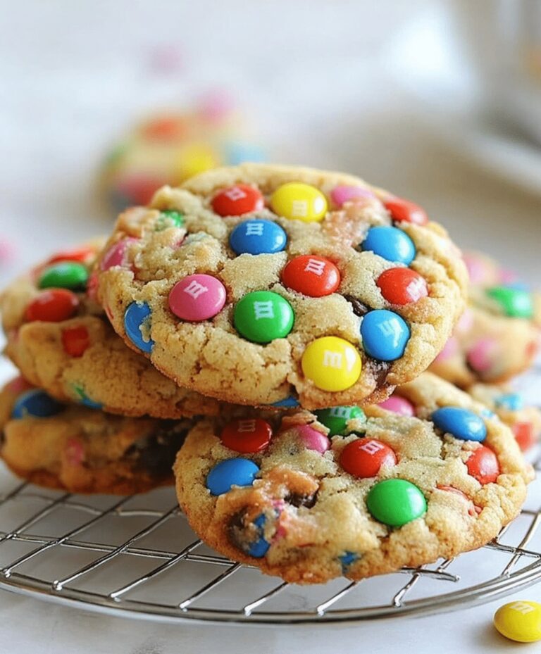 Colorful M&M Cookies Recipe