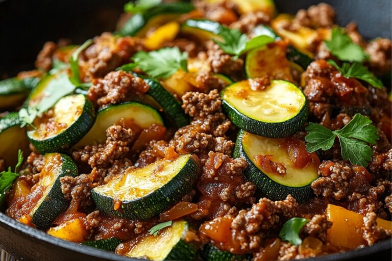 Mexican Zucchini And Ground Beef Skillet Recipe