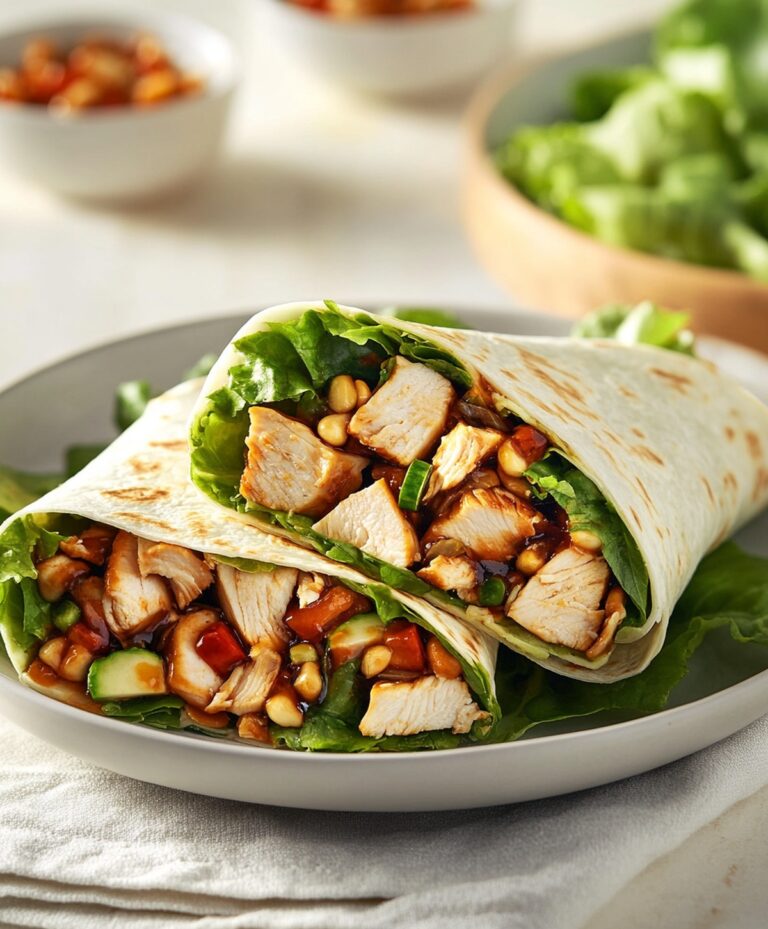 Crispy Asian Chicken Salad Wrap Recipe