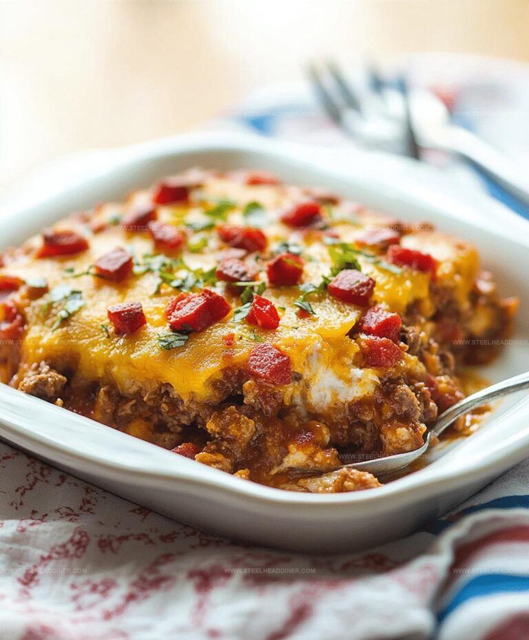 Southern Five Layer Beef Casserole Recipe