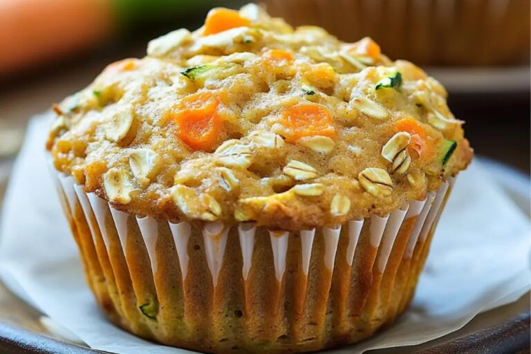 Zucchini Carrot Oatmeal Muffins Recipe