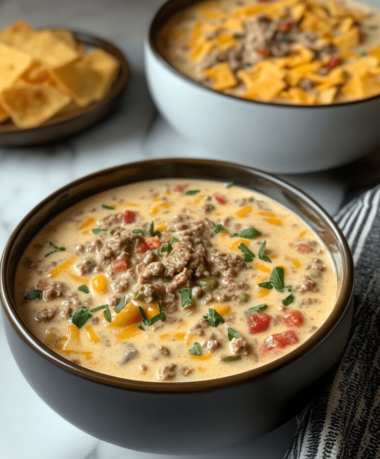 Easy Cheeseburger Soup Recipe