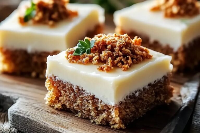 Carrot Cake Bars With Cream Cheese Frosting Recipe