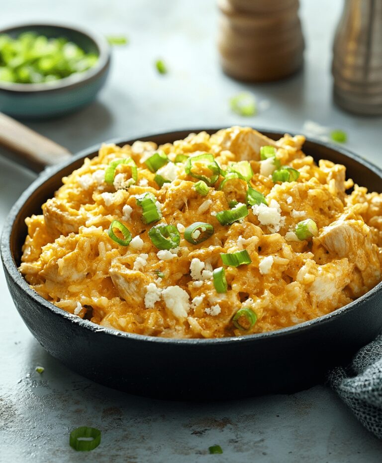 Buffalo Chicken And Cheddar Rice Recipe