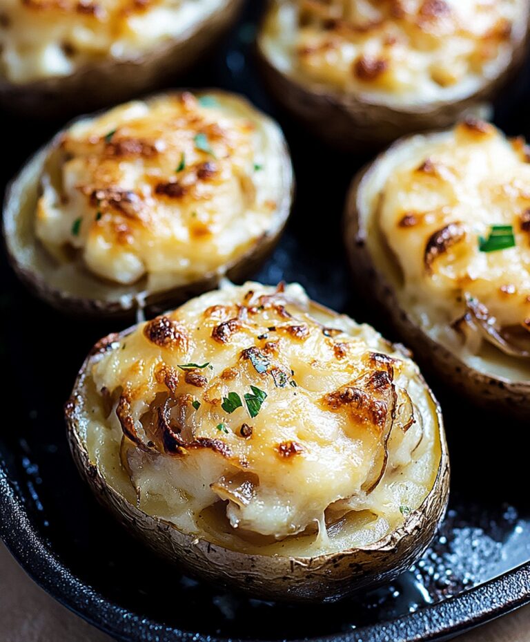 Best French Onion Stuffed Potatoes Recipe