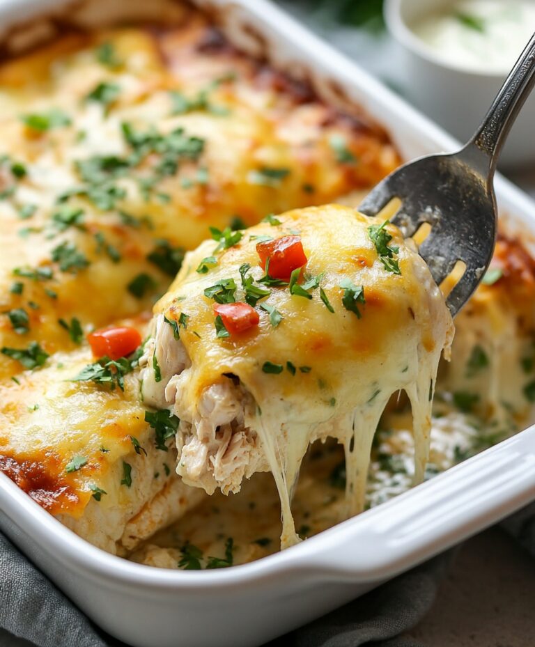 Easy Smothered Baked Chicken Burritos Recipe
