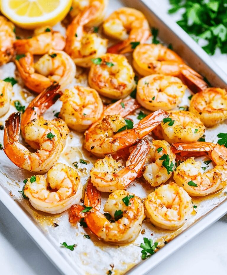 Baked Shrimp With Garlic Lemon Butter Sauce Recipe
