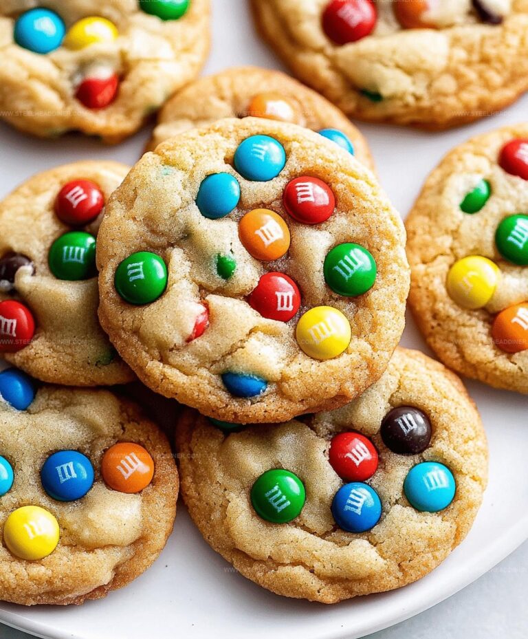 Rainbow M&M Cookies Recipe