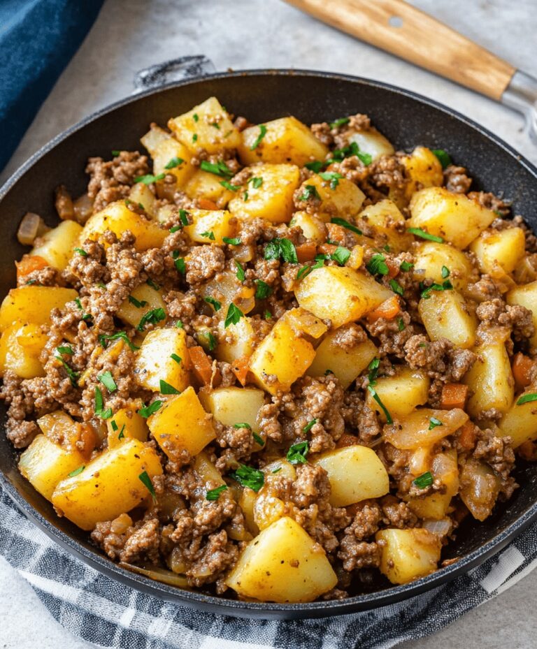 Ground Beef And Potatoes Skillet Recipe