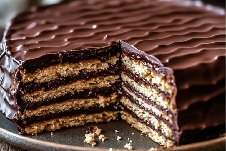 Easy No-Bake Chocolate Biscuit Cake Recipe