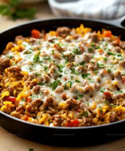 Ground Sausage And Rice Skillet Recipe