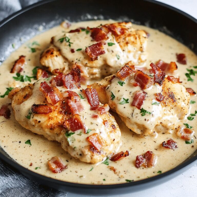 One Pan Creamy Bacon Chicken Recipe