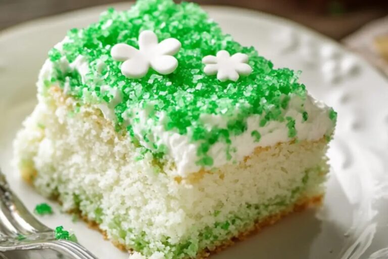 St. Patricks Day Poke Cake Recipe