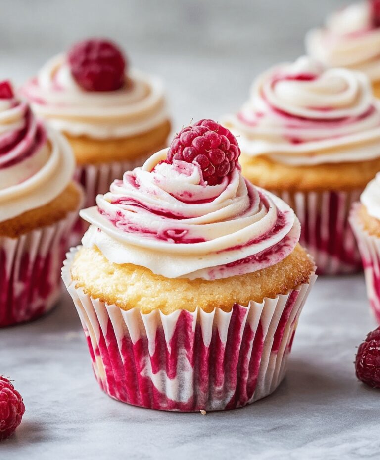 Luscious Raspberry Cheesecake Cupcakes Recipe